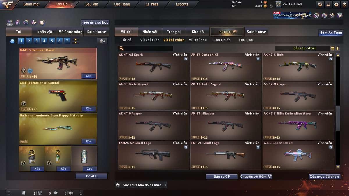 shop acc cf uy tin gia re